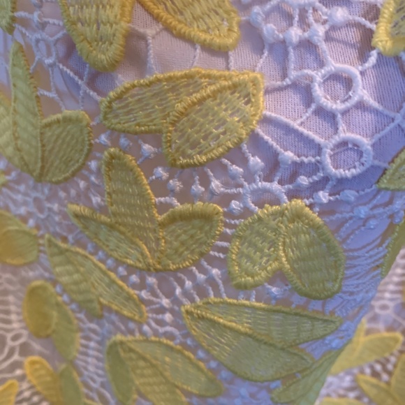 Charter Club Woman lace floral overlay sleeveless top. Worn about 4x - Picture 3 of 5